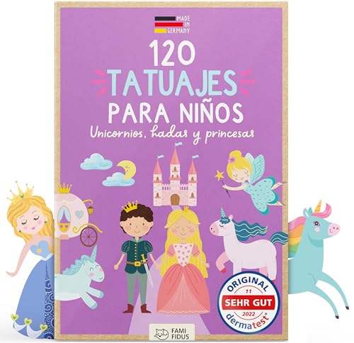 Famifidus 120 Tatuaggi per Bambini – dermatologicamente sicuri e skin-friendly