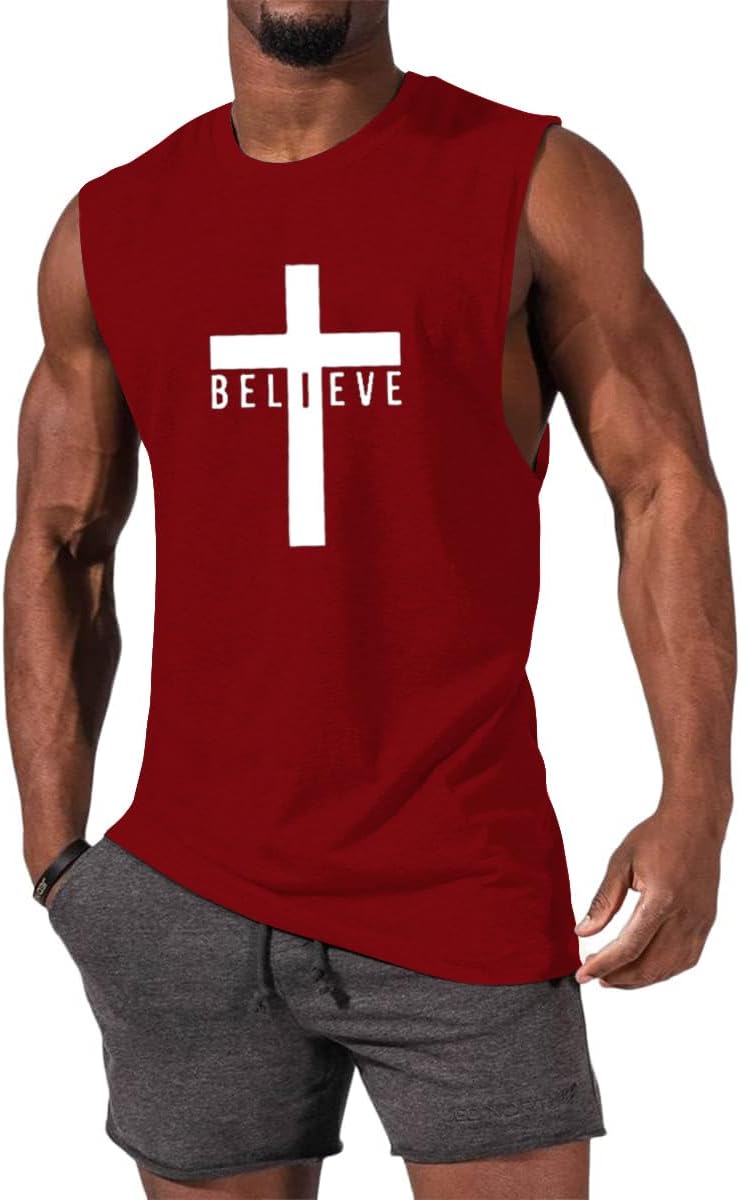 Thumbnail 5 de iudam Tank Top Herren Baumwolle Muskelshirt
