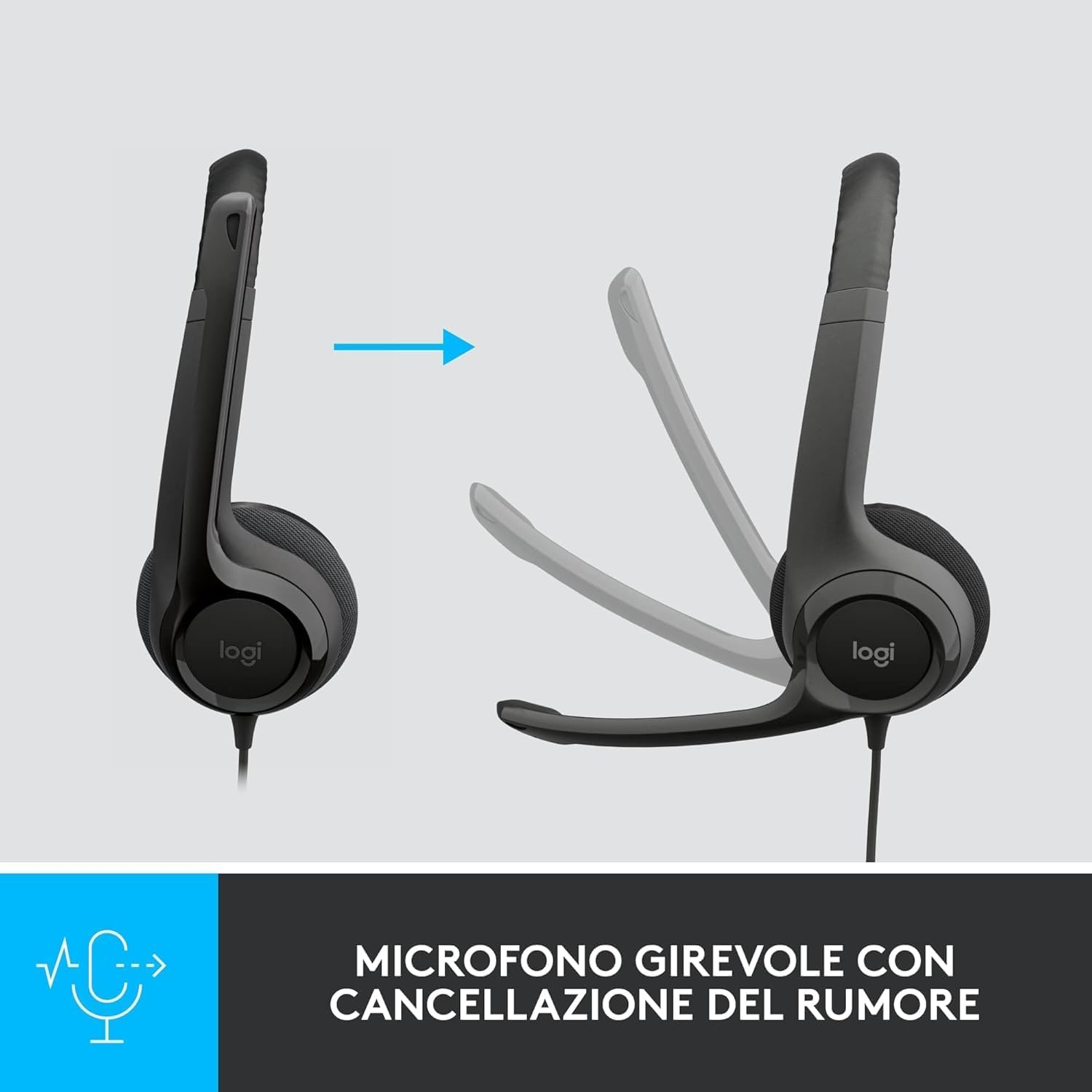 Thumbnail 2 de Logitech H390 Cuffie USB-C con microfono 📞