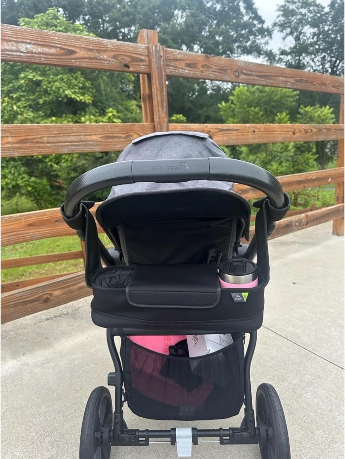 Detalle de Baby Jogger Buggy Organiser Parent Console with Insulated Cup Holder for City Tour 2, Mini GT2, Elite 2 and More
