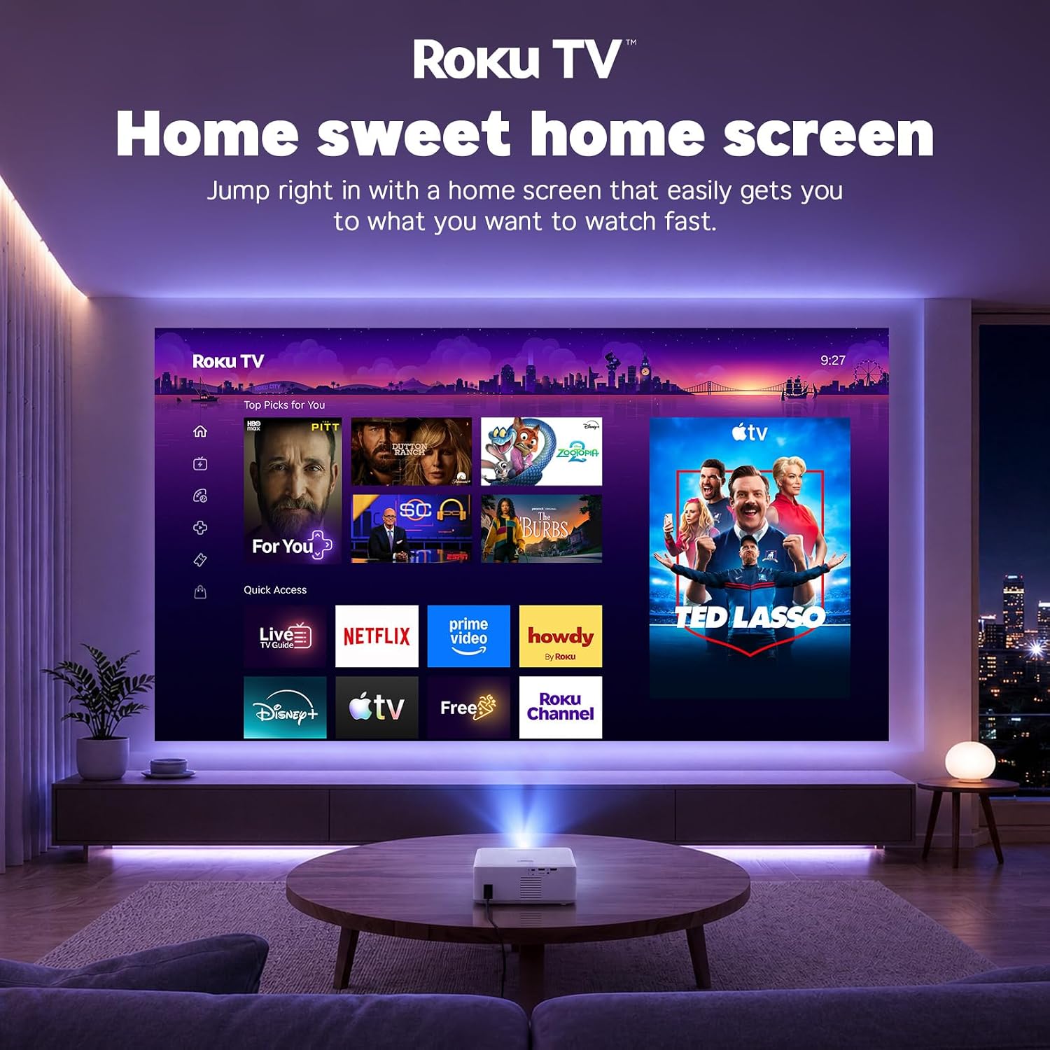 Detalle 2 de Auking Smart Projector with Roku TV