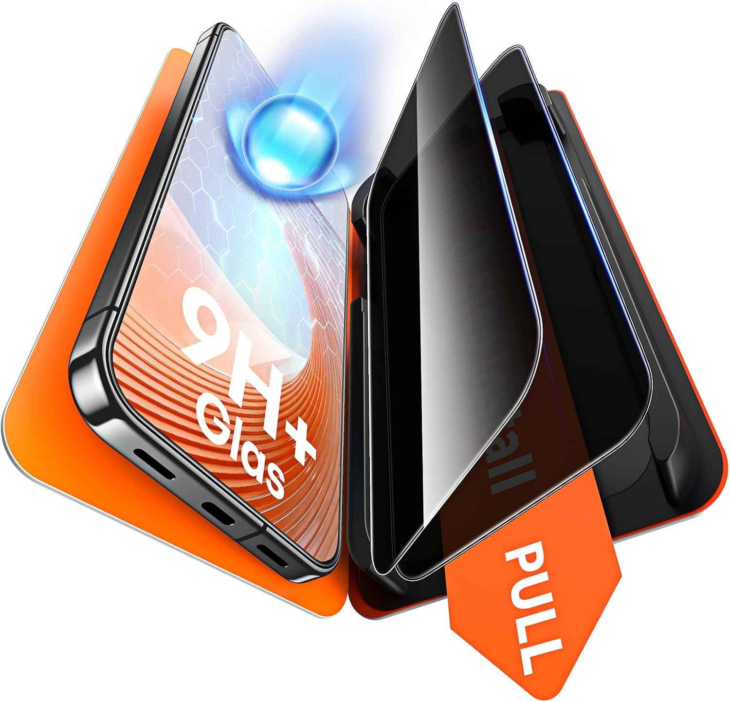 Detalle de TAURI Privacy Screen Protector 2-Pack for Google Pixel 11 Pro XL, 9H Glass