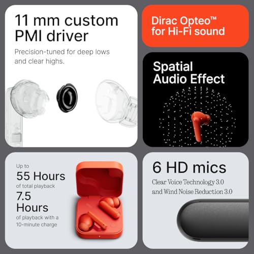 Detalle de CMF by Nothing Buds 2: Auriculares inalámbricos con ANC híbrido, 55 h de batería y audio espacial