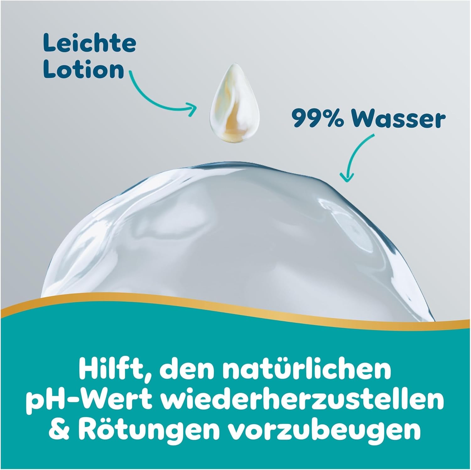 Thumbnail 2 de Pampers Aqua Soft Touch Baby-Feuchttücher mit 99% Wasser, 18 Packungen