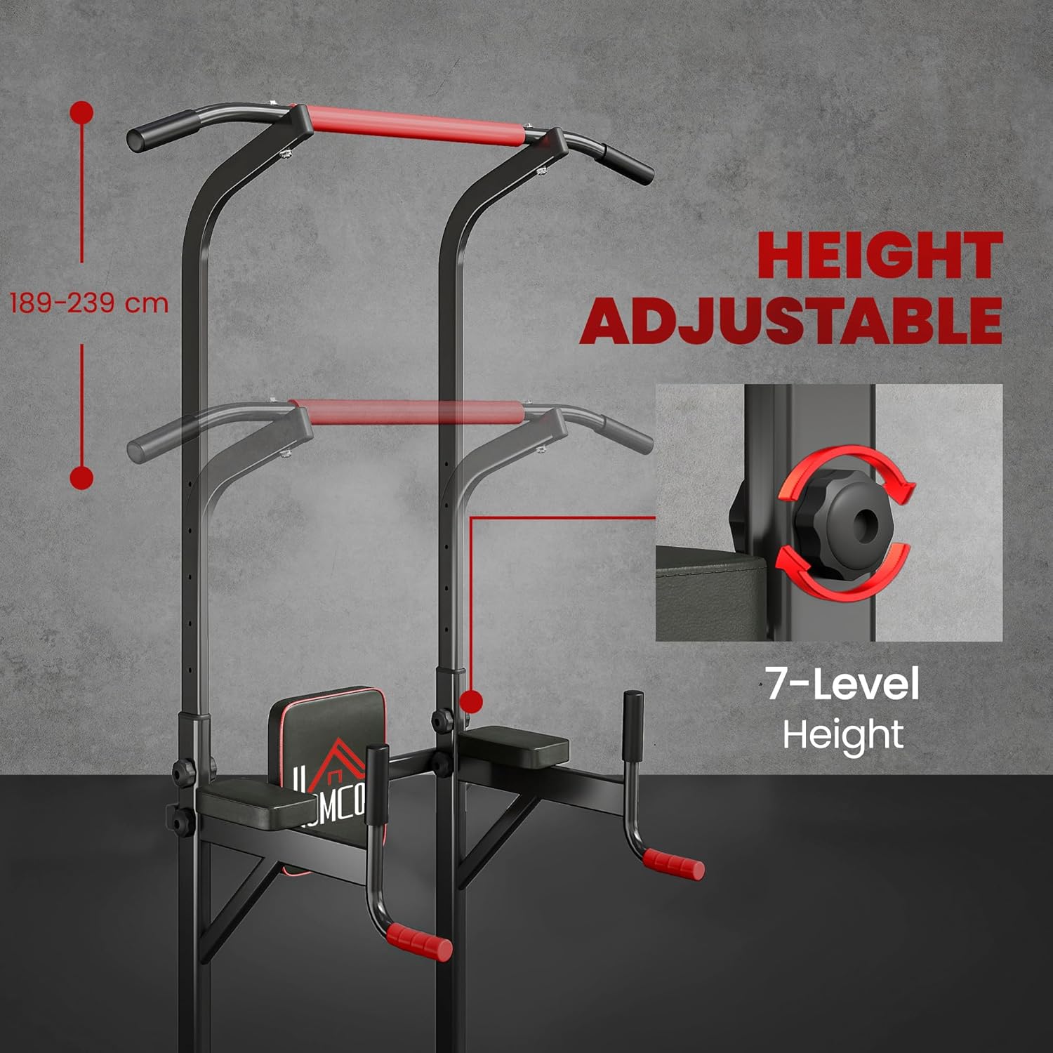 Thumbnail 4 de HOMCOM Torre de Ejercicios Multifuncional 120 kg
