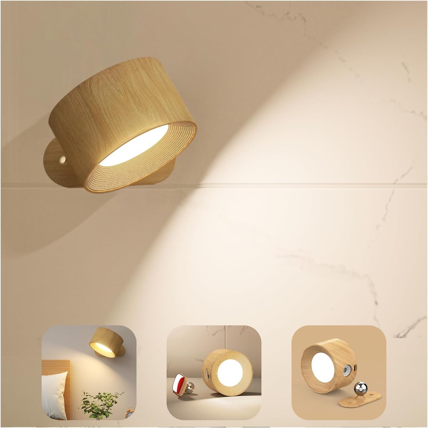 Detalle de Feallive Wall Light 3-mode LED wall lamp