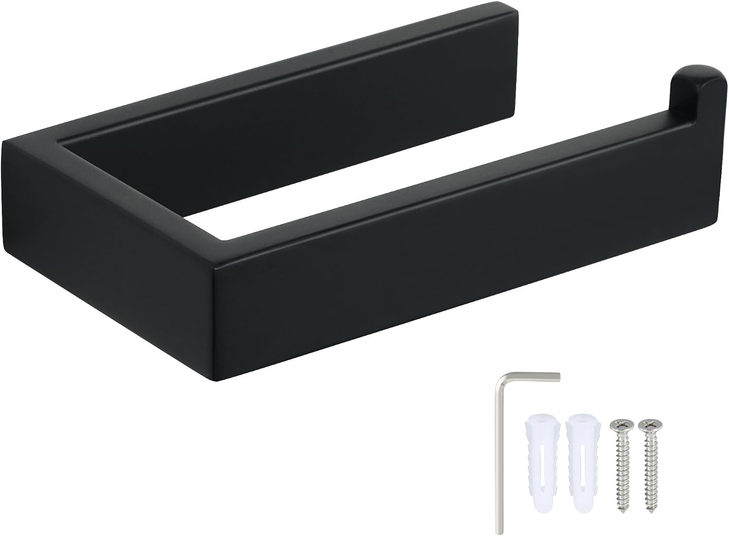 Detalle de SAYAYO Toilettenpapierhalter Schwarz 150 mm