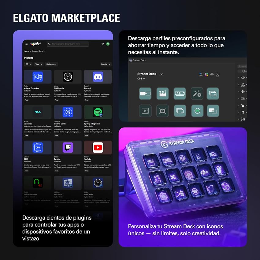 Thumbnail 6 de Elgato Stream Deck+ White 🎮 Controlador de streaming y audio