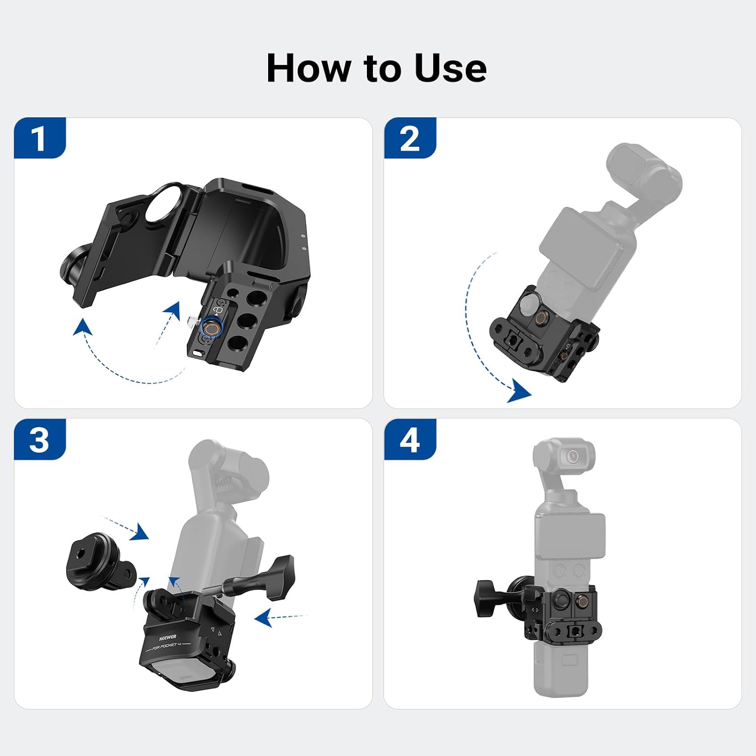 Detalle de NEEWER Gimbal Camera Cage for Xtra Muse & DJI Osmo Pocket 4 (AC069)
