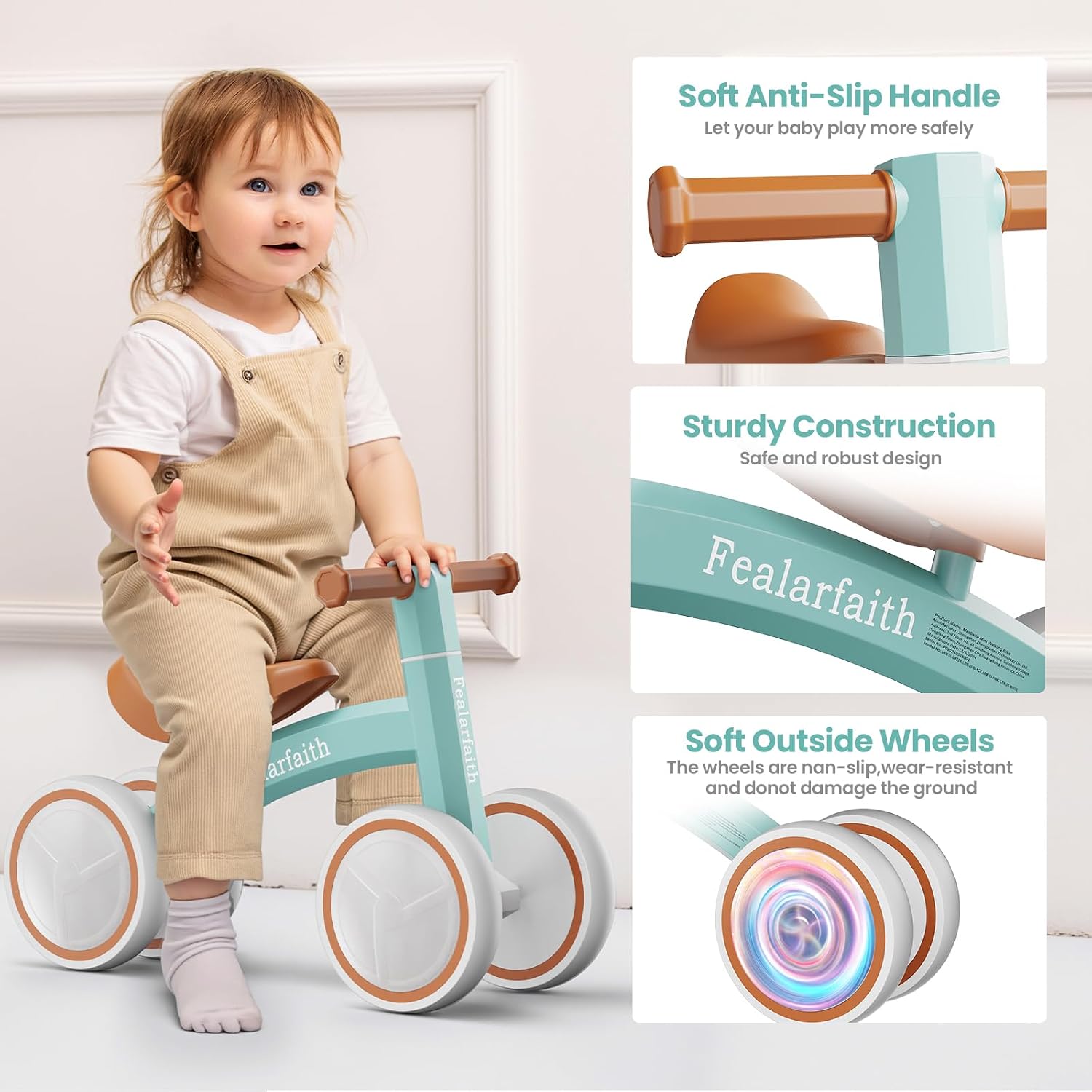 Thumbnail 5 de Robbin's Egg Blue Baby Balance Bike 10–36 Months