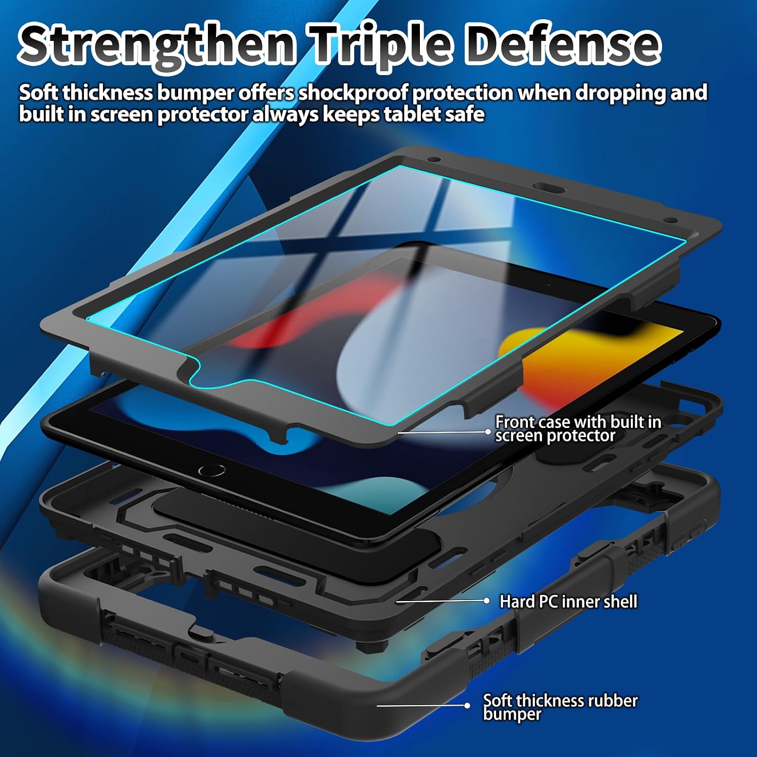 Thumbnail 6 de ROSROME iPad 10.2 Case 360° Kickstand