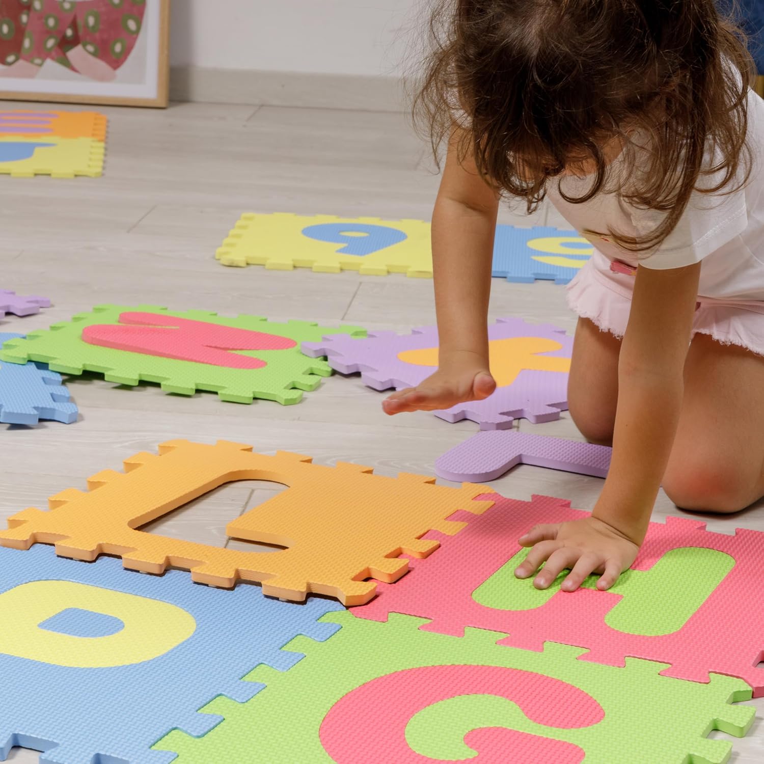 Thumbnail 2 de Baroni Toys tappeto puzzle componibile in EVA da 26 pezzi (numeri rimovibili) 30x30 cm