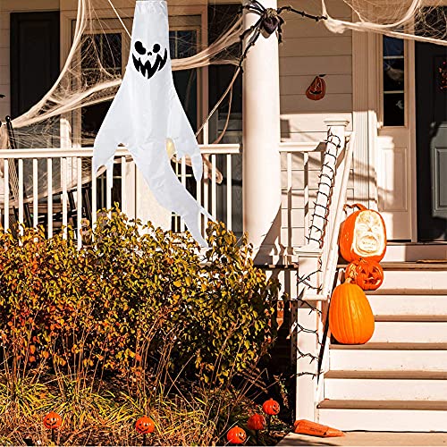 Thumbnail 6 de Halloween Deko Geist – 120 cm, hängende Geister-Deko mit bunten Lichterketten von Bseical
