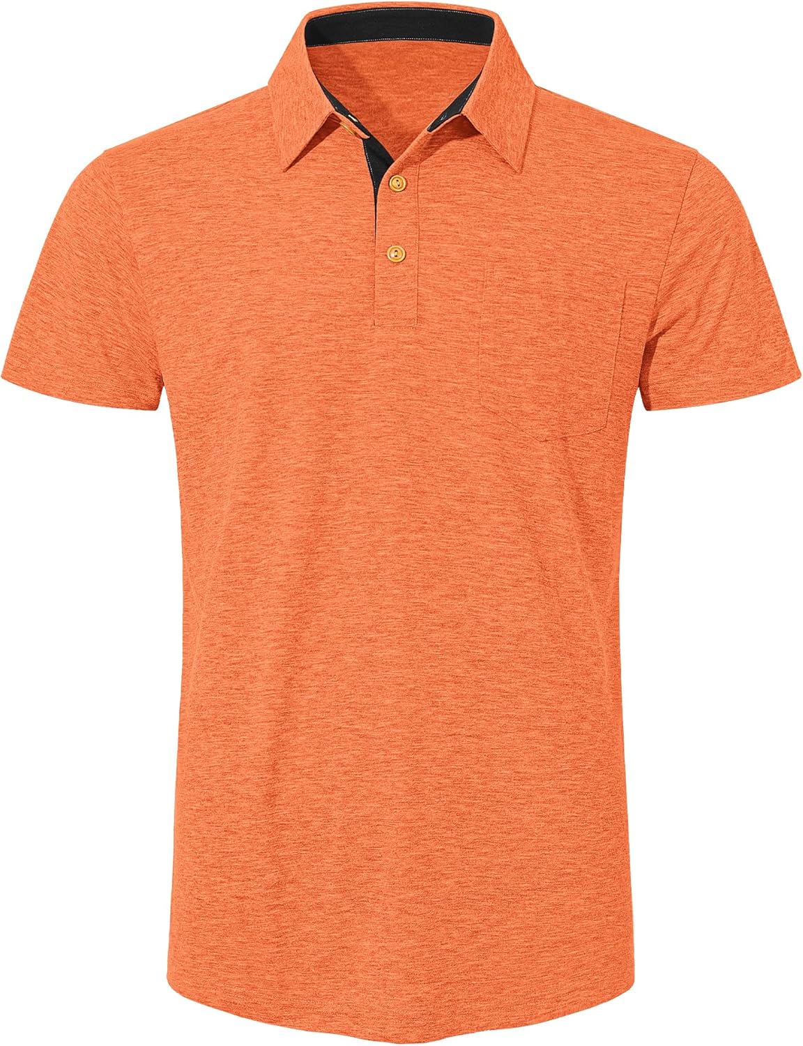 Detalle de TARAINYA Poloshirt Herren – Baumwolle Kurzarm mit Brusttasche (M–4XL)