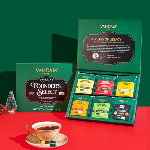 Thumbnail 2 de VAHDAM Founder's Selection — Surtido de té 36 bolsitas 🍵