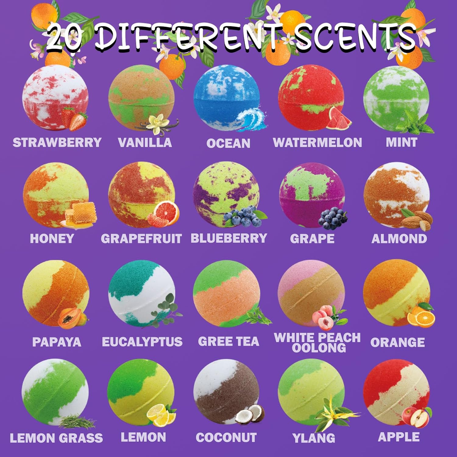 Detalle 2 de Bath Bombs Gift Set for Kids 20pcs