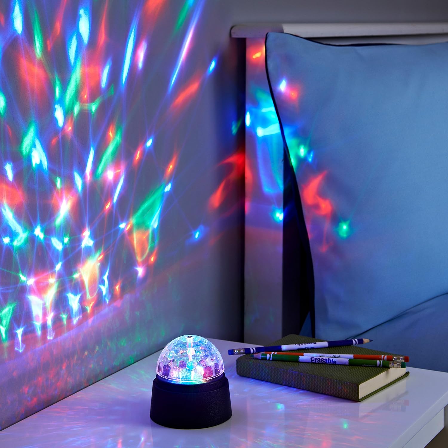 Thumbnail 1 de Global Gizmos 45390 Crystal Starball Disco Light (battery operated mini disco light) 9cm x 9cm