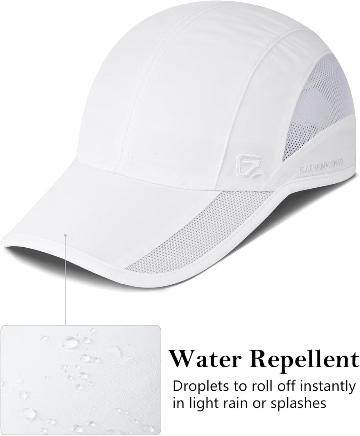 Detalle de GADIEMKENSD Unstructured Quick Dry Sports Cap – Sun Protection for Outdoor Active Living