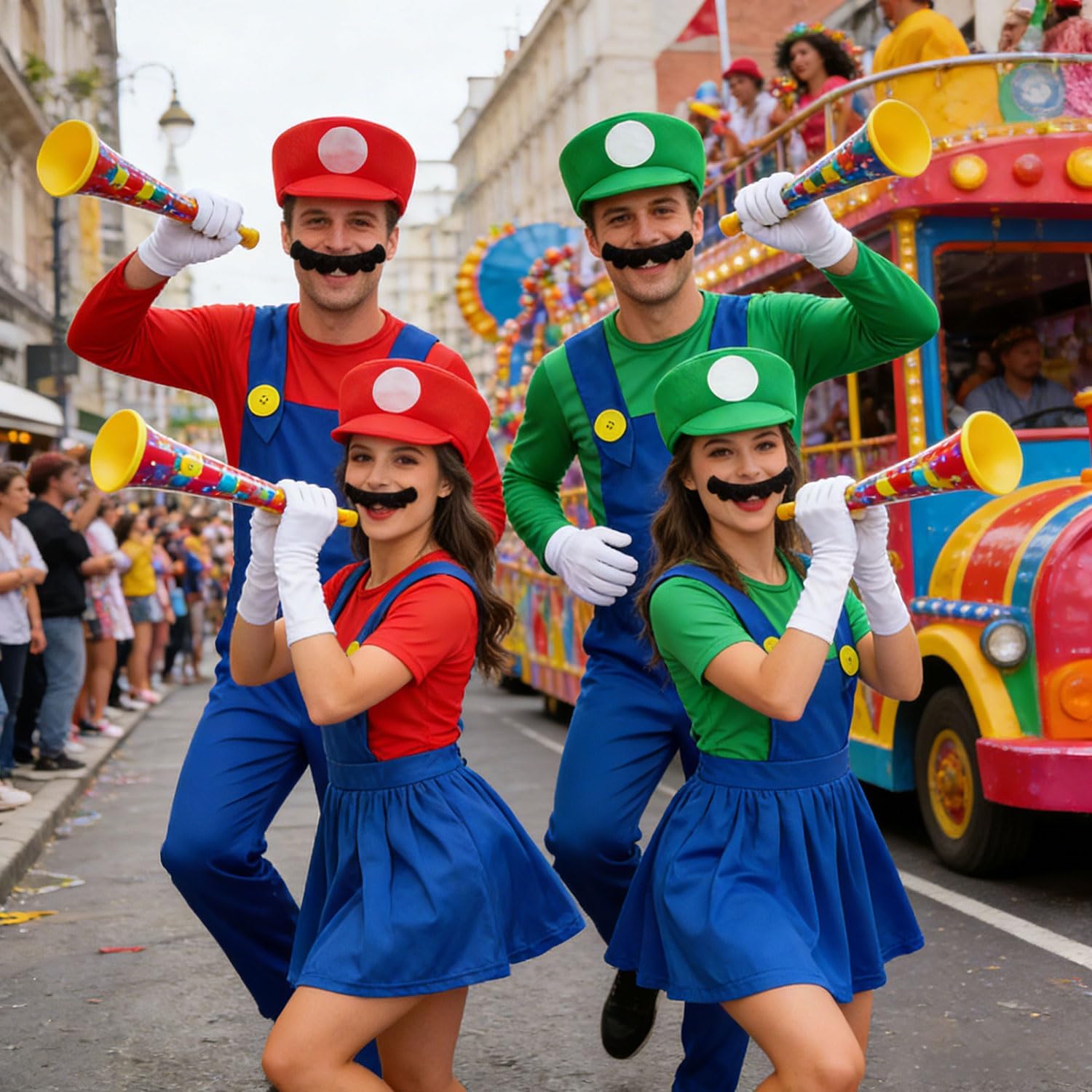 Thumbnail 4 de Shengruili Luigi Kostüm Set 1 🎭