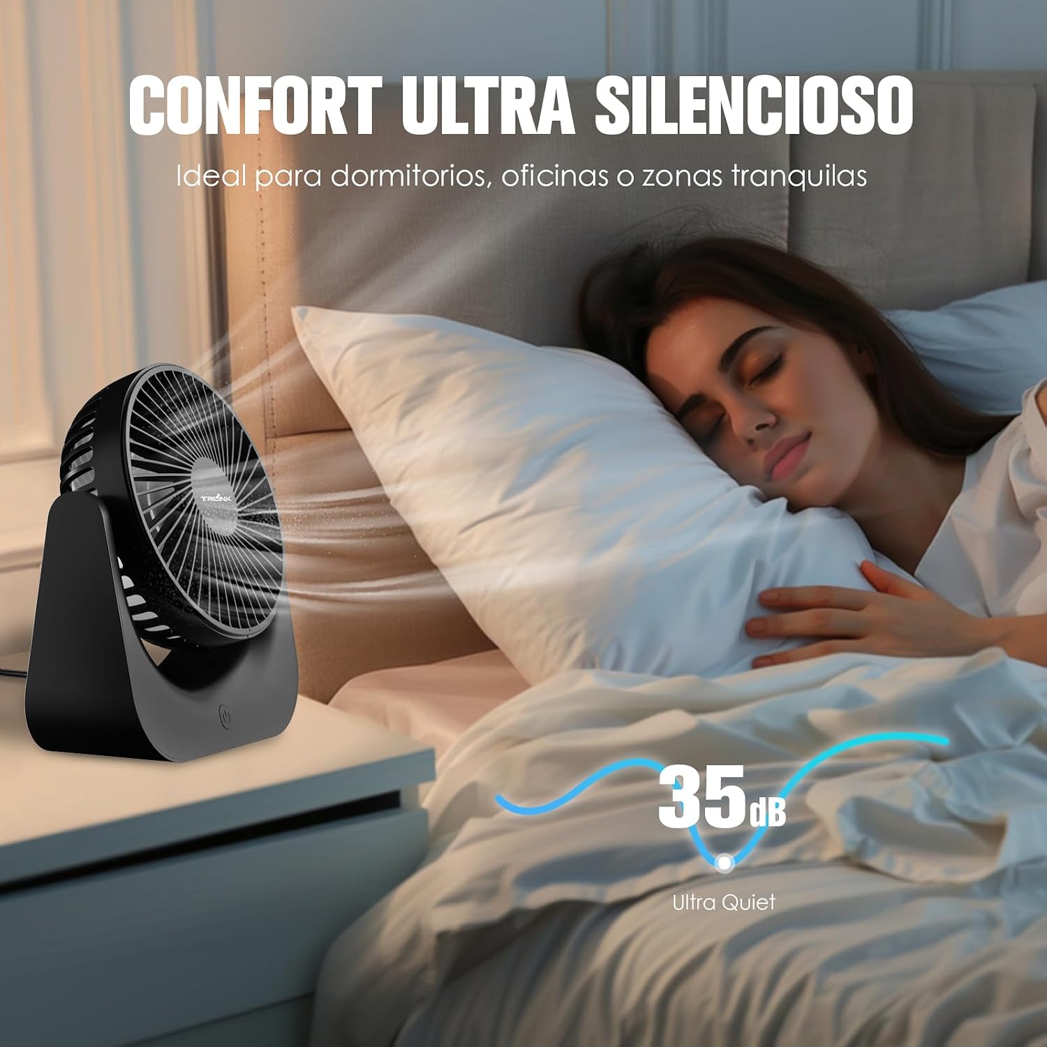 Thumbnail 7 de TRILINK Ventilador de Mesa USB Compacto con 5 Velocidades 🌬