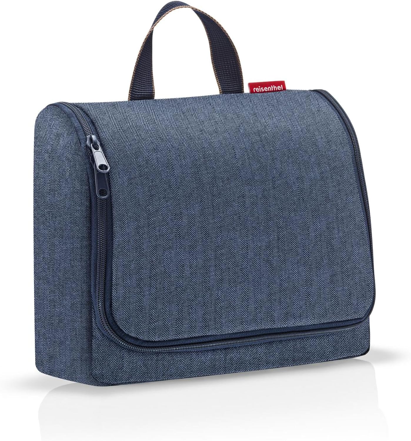 Detalle 2 de reisenthel toiletbag XL dots White – Großer Kulturbeutel mit Haken, wasserabweisend