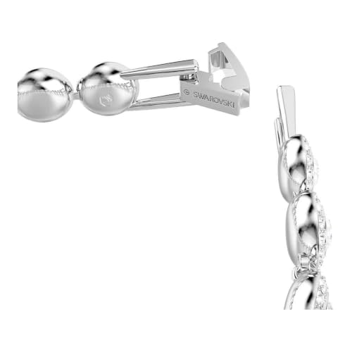 Detalle de Swarovski Una Angelic Tennis Bracelet – Clear Crystals in Rhodium Finish