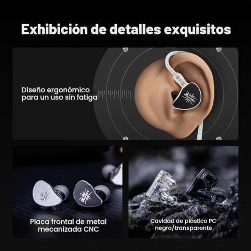 Thumbnail 4 de Linsoul Kiwi Ears Belle In Ear Monitor: precisión y sonido envolvente con DLC de 10 mm