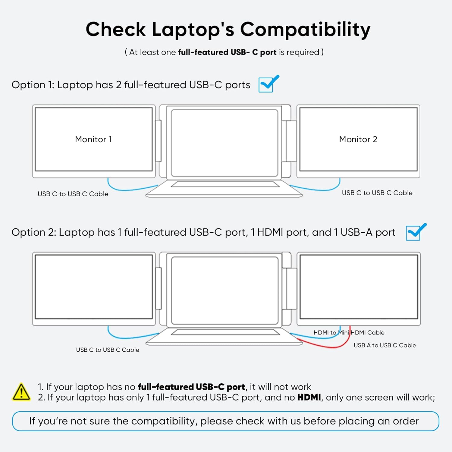 Thumbnail 2 de Laptop Screen Extender Triple Monitor (FHD 1200P 16:10 IPS) for 12–16.2 inch Laptops
