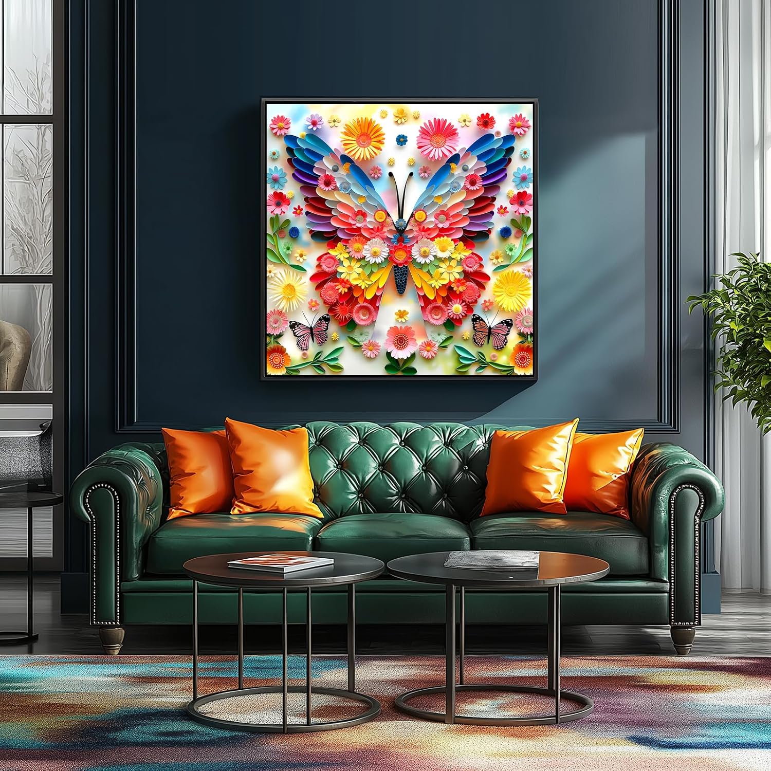 Thumbnail 3 de MINIWAN BFJIUJIU-00058 500-Piece Butterfly Flower Jigsaw Puzzle