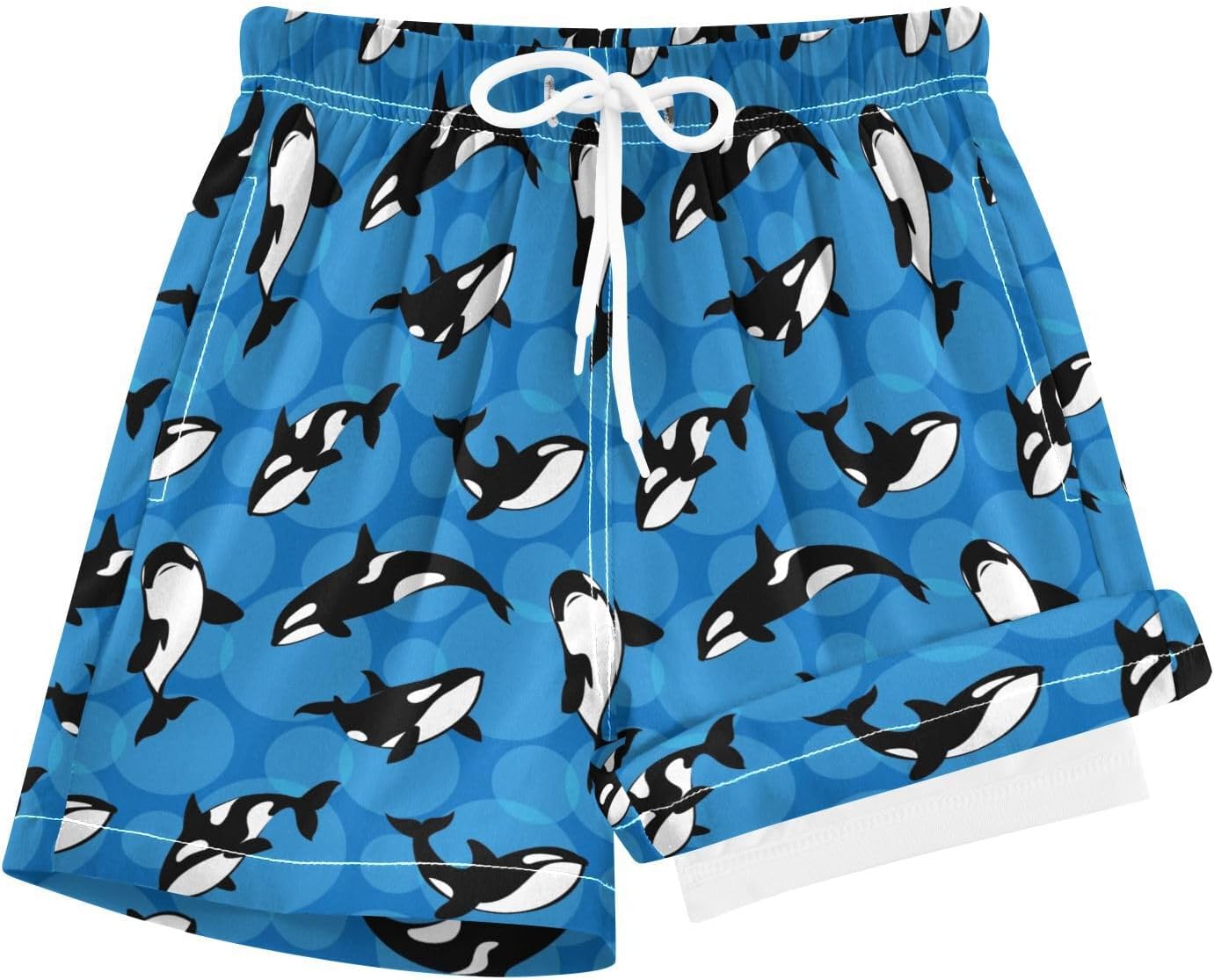 Detalle de JHKKU Boys' Polyester-Spandex Swim Trunks