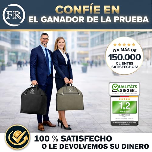 Thumbnail 6 de FiRiO Premium Kleidersack 100x60cm verde: funda para ropa robusta y transpire-ble para viaje y almacenamiento