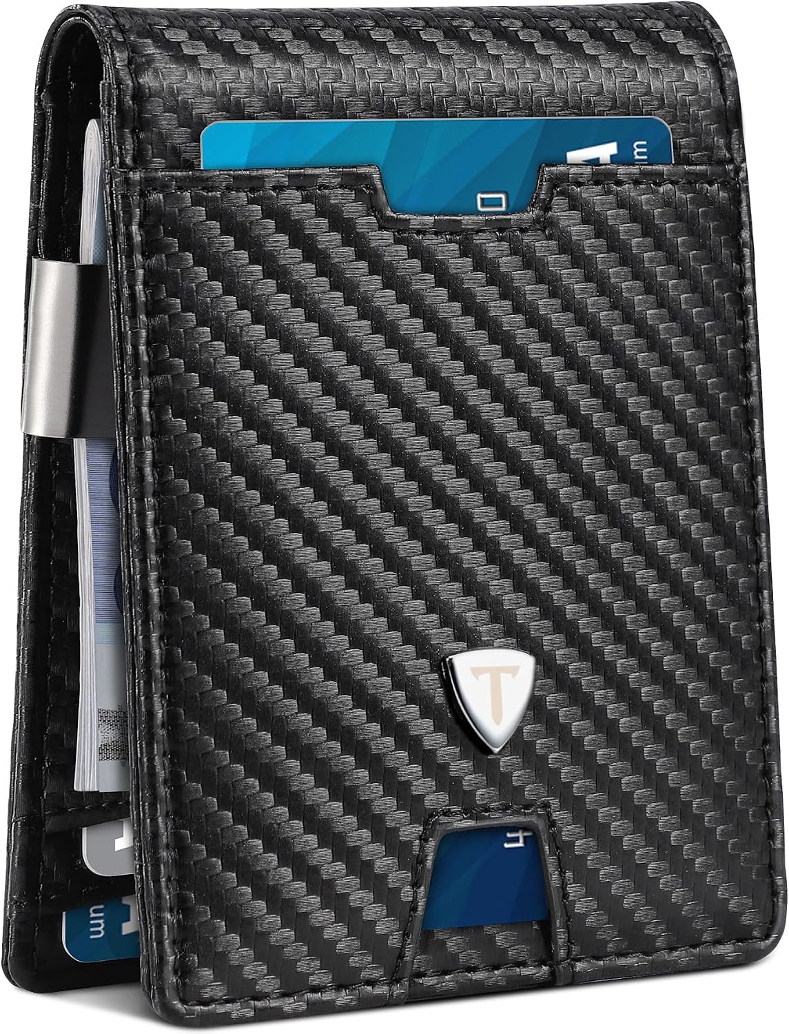 Detalle de Tomylv Mens Wallets Slim RFID 13-card