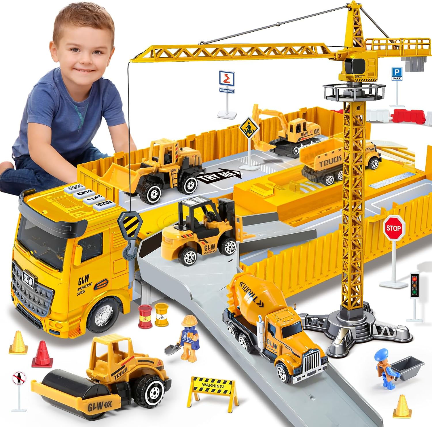 Detalle de Naxudcoo Construction Truck Set