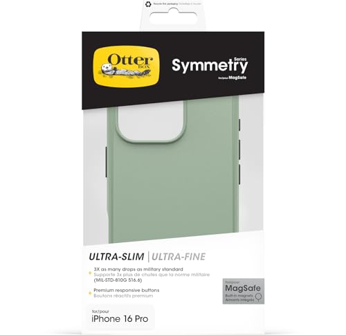 Thumbnail 4 de OtterBox Symmetry Series coque pour iPhone 16 Pro, antichoc, verte