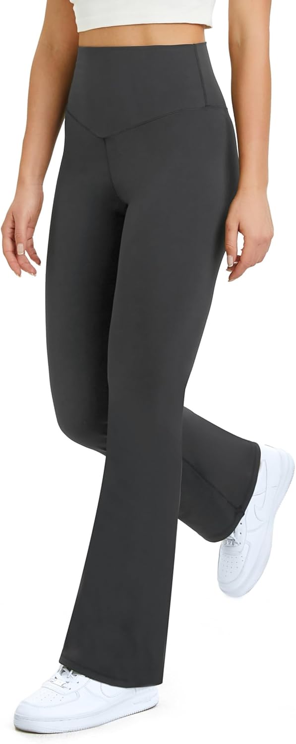 Thumbnail 2 de Glacspyg Yogahose Damen Flared Sporthose mit hoher Taille und Bauchkontrolle