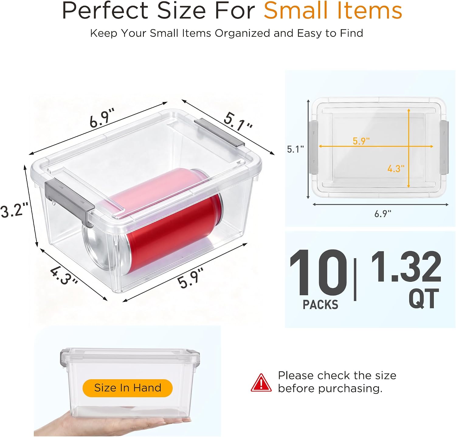 Detalle 2 de Citylife 1.3 QT Storage Bins