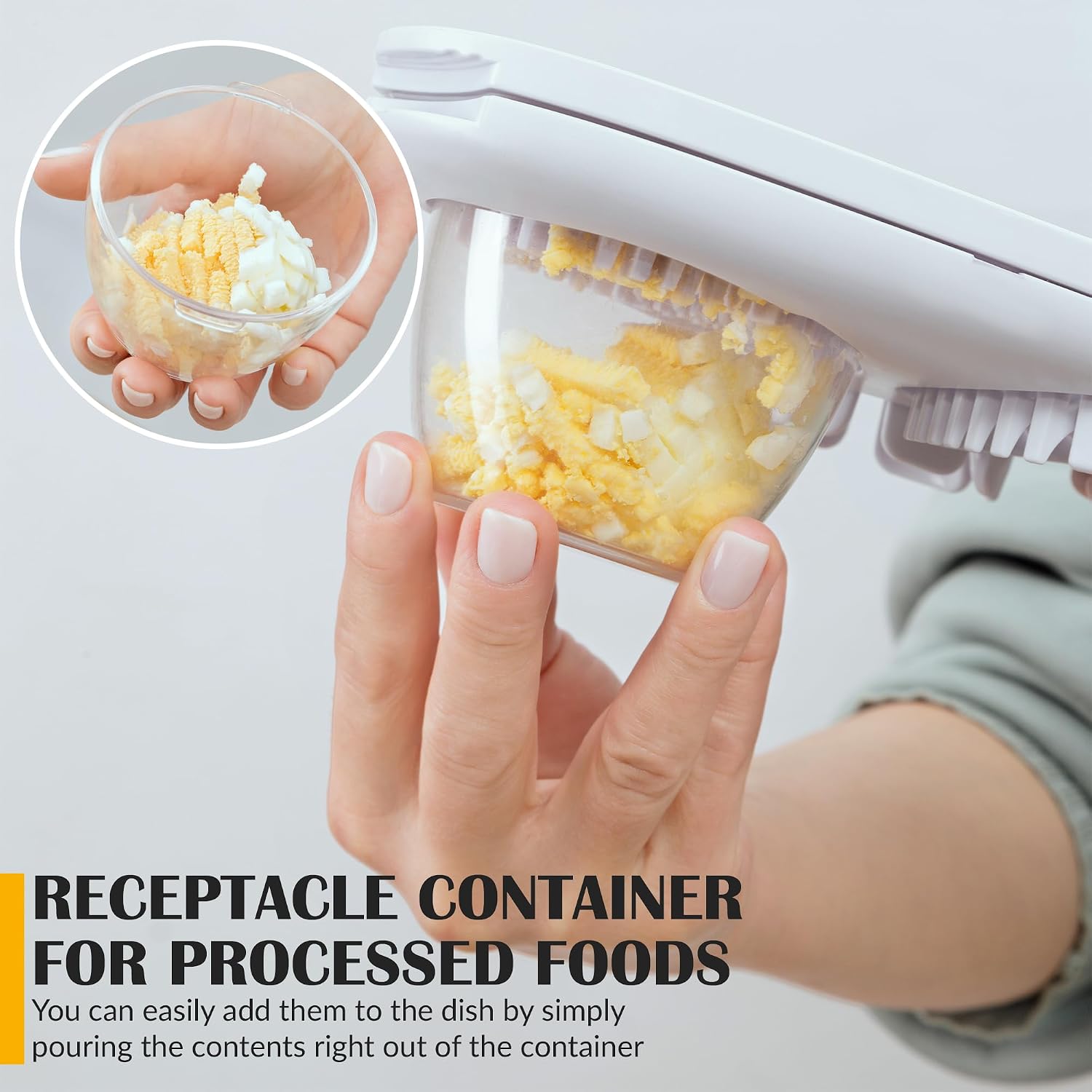 Detalle de CraftyCrocodile Egg Slicer for Hard Boiled Eggs (3 Slice Modes) Stainless Steel Egg Cutter