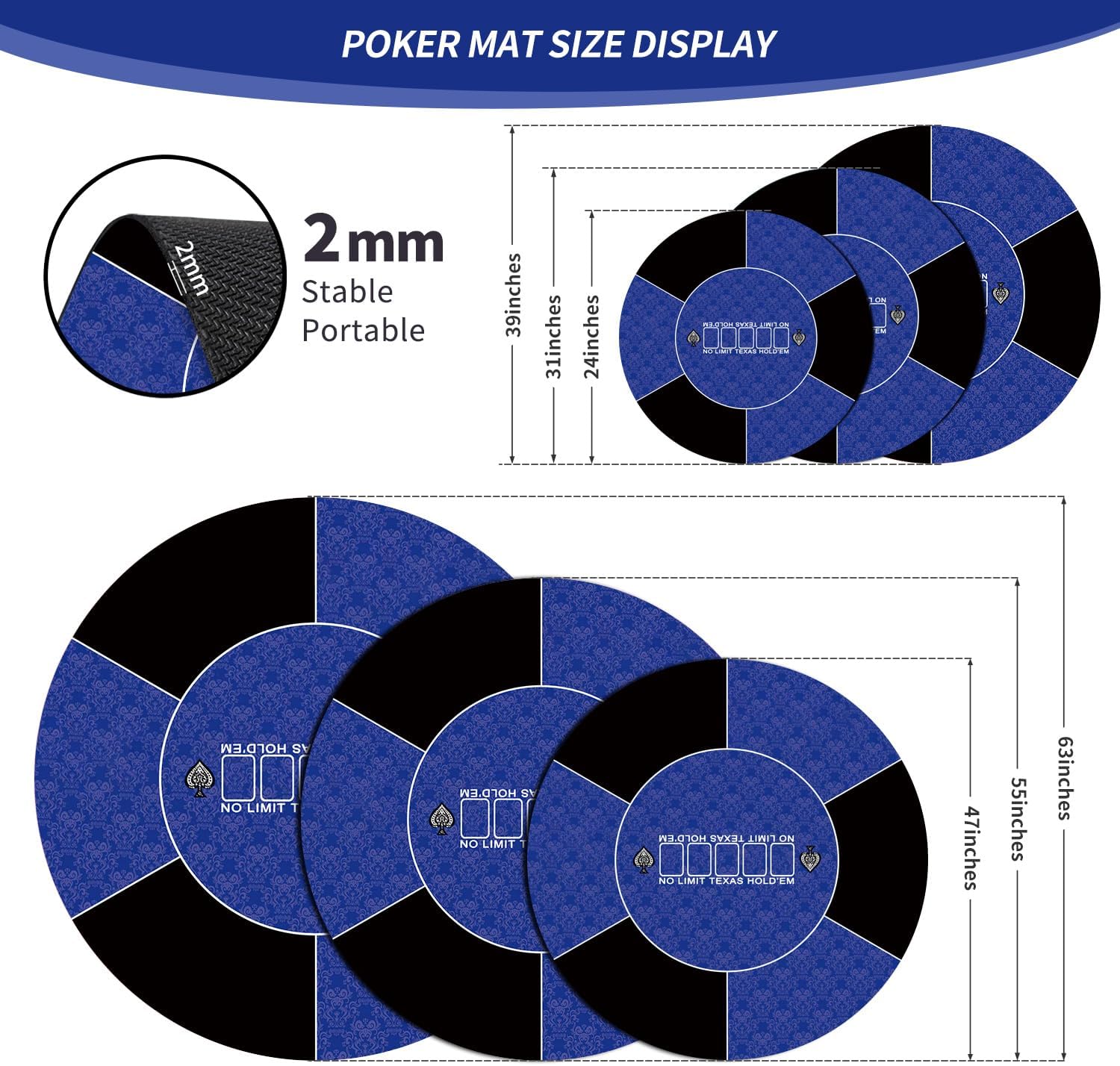 Detalle de Nuveti Poker Mat Rubber