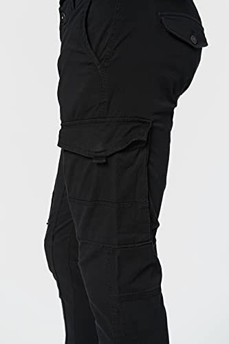 Detalle 2 de JACK & JONES Jjipaul Jjflake AKM 542 Black: vaquero cargo negro con ajuste cómodo