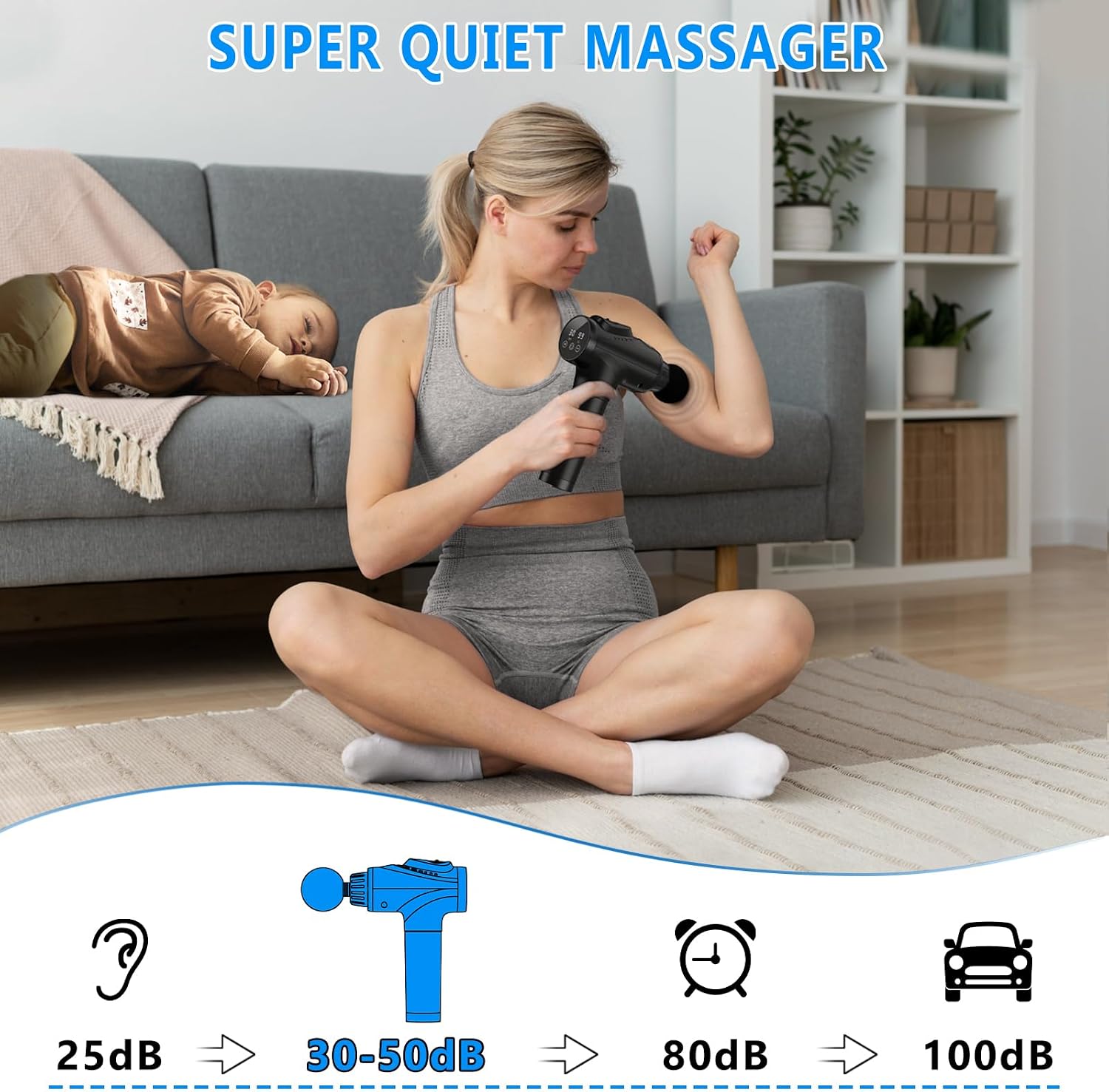 Detalle 2 de APHERMA Massage Gun with 30 Speed Levels