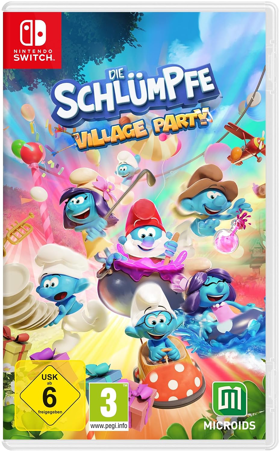 Detalle 2 de Die Schlümpfe 2 – Der Gefangene des grünen Steins D1-Edition für Nintendo Switch (MICROÏDS)