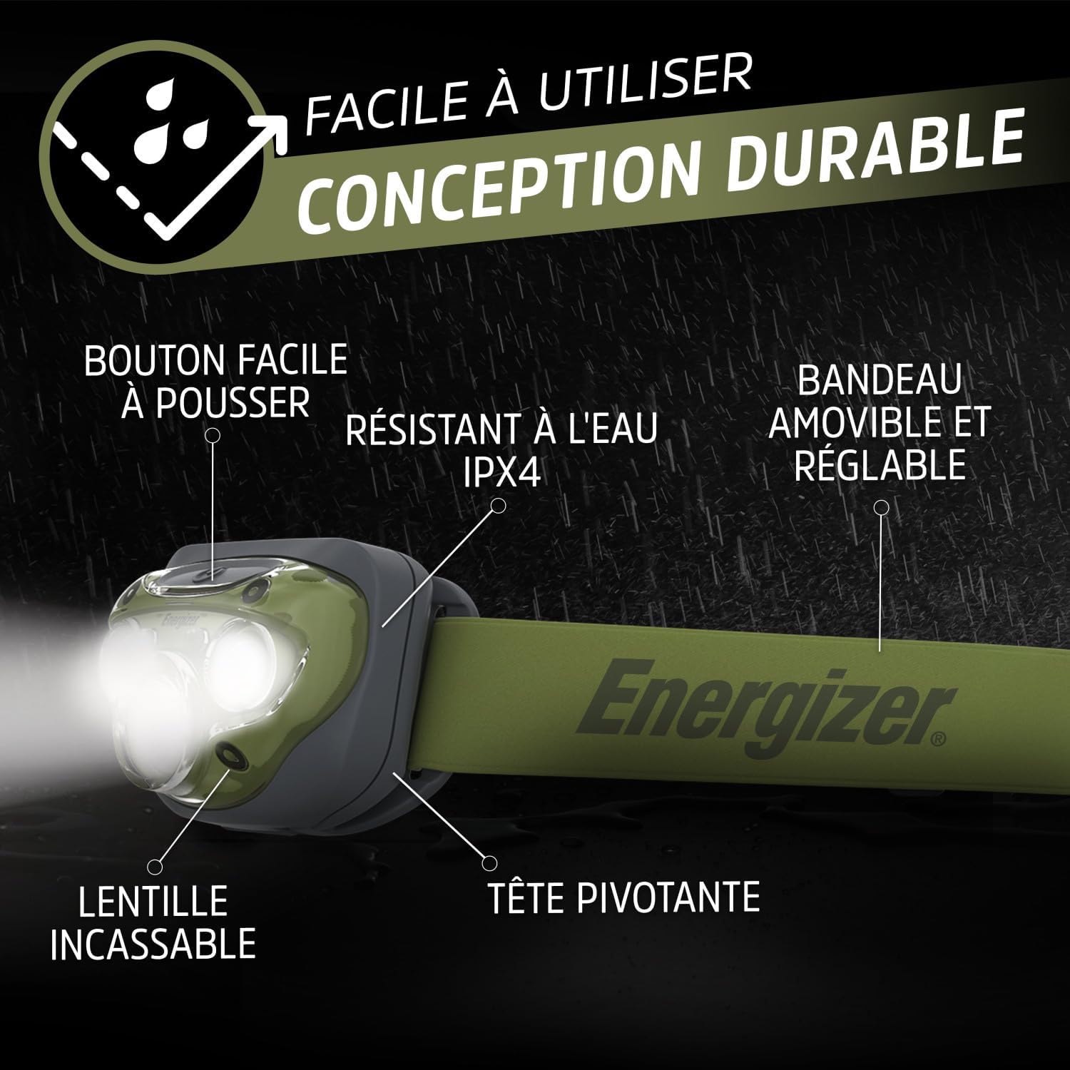 Thumbnail 2 de Energizer Vision HD+ Lampe Frontale 260 Lumen