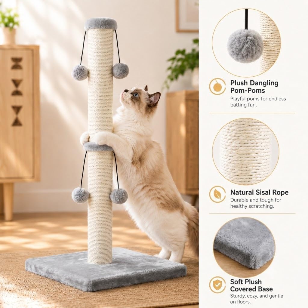 Detalle de Dimaka 74cm tall cat scratching post