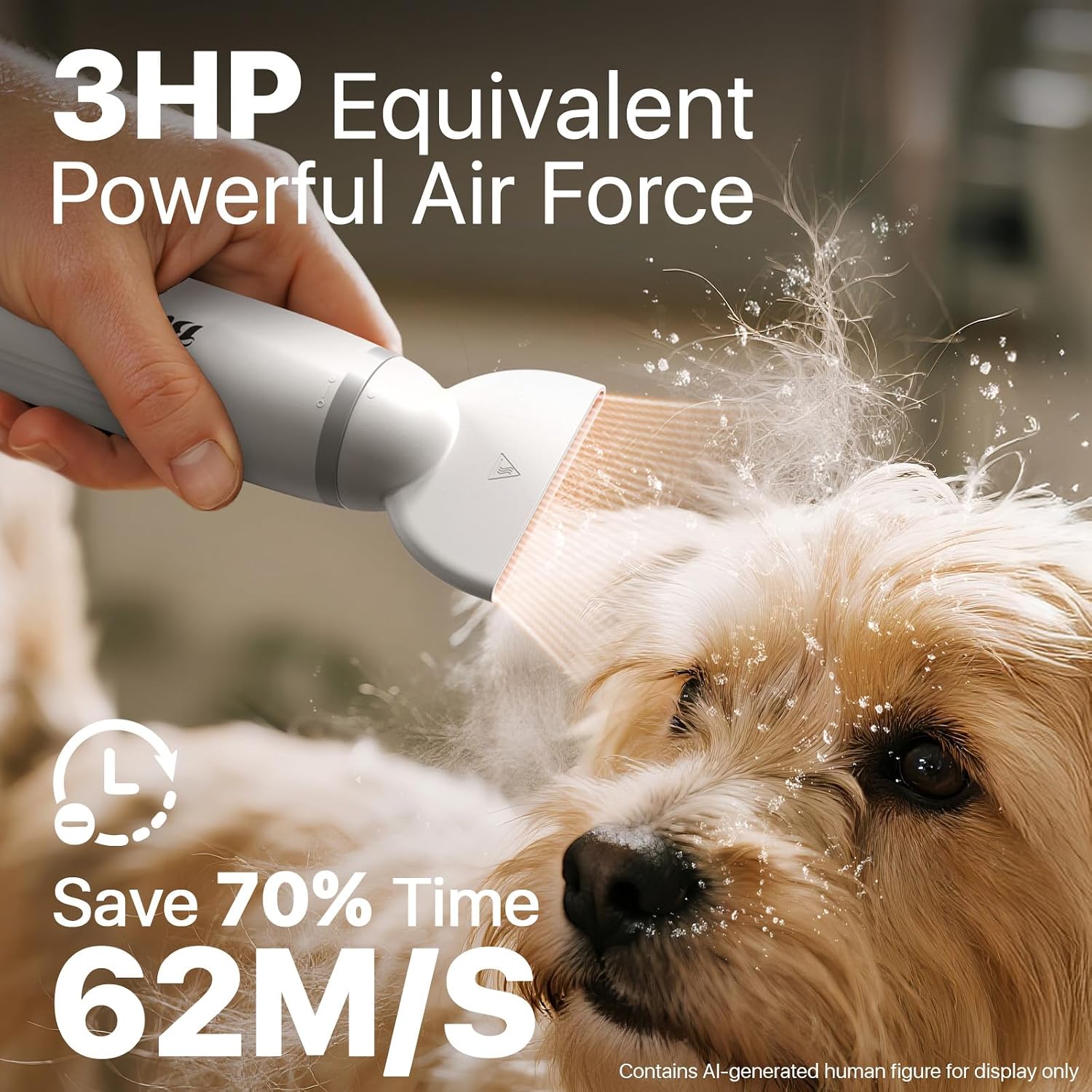 Detalle de Buenkee Handheld Dog Dryer, 3HP