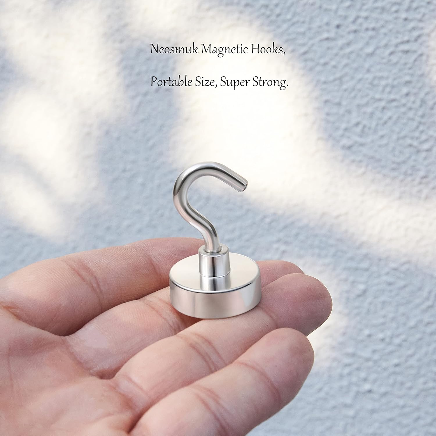 Detalle de Neosmuk Magnetic Hooks (Pack of 10) – Heavy-Duty 20kg Magnetic Hangers for Fridge, Grills & Steel Surfaces