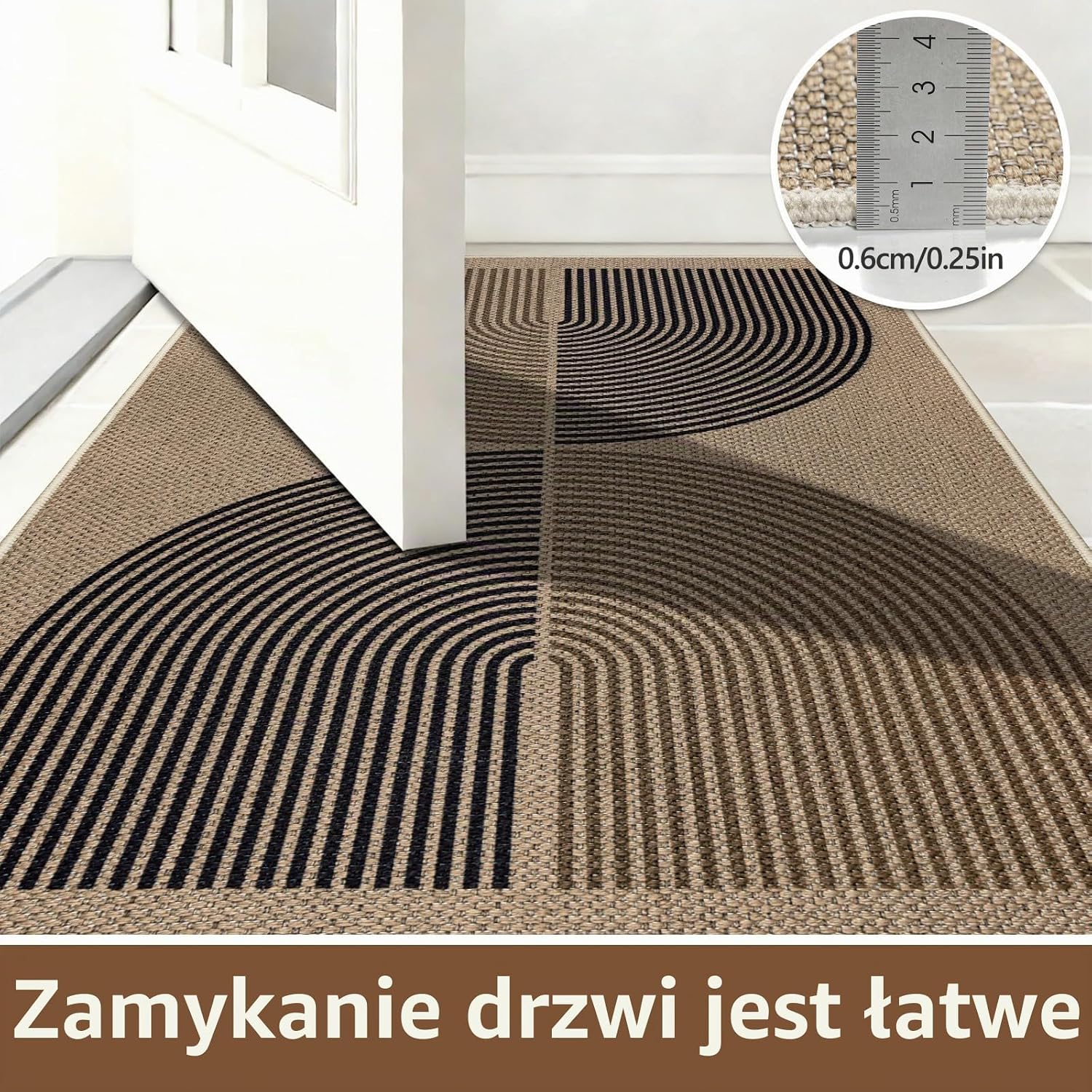 Detalle 2 de Capslpad wycieraczka 80 × 120 cm, płasko tkana, antypoślizgowa, do prania