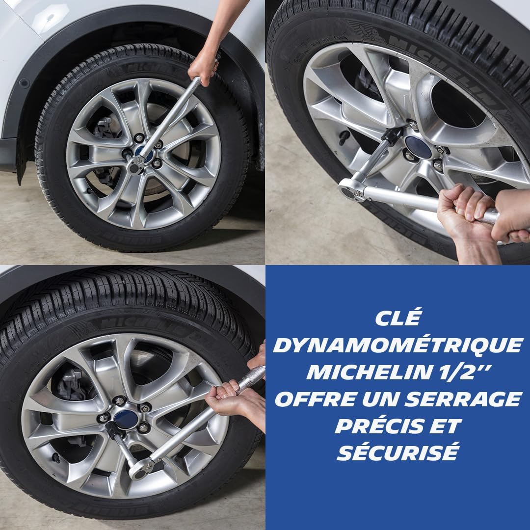 Thumbnail 2 de MICHELIN 008522 clé dynamométrique 1/2" 40–210 Nm, coffret avec rallonge et adaptateur