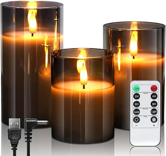 daphomeu Velas LED 3D recargables con mando y temporizador 🕯