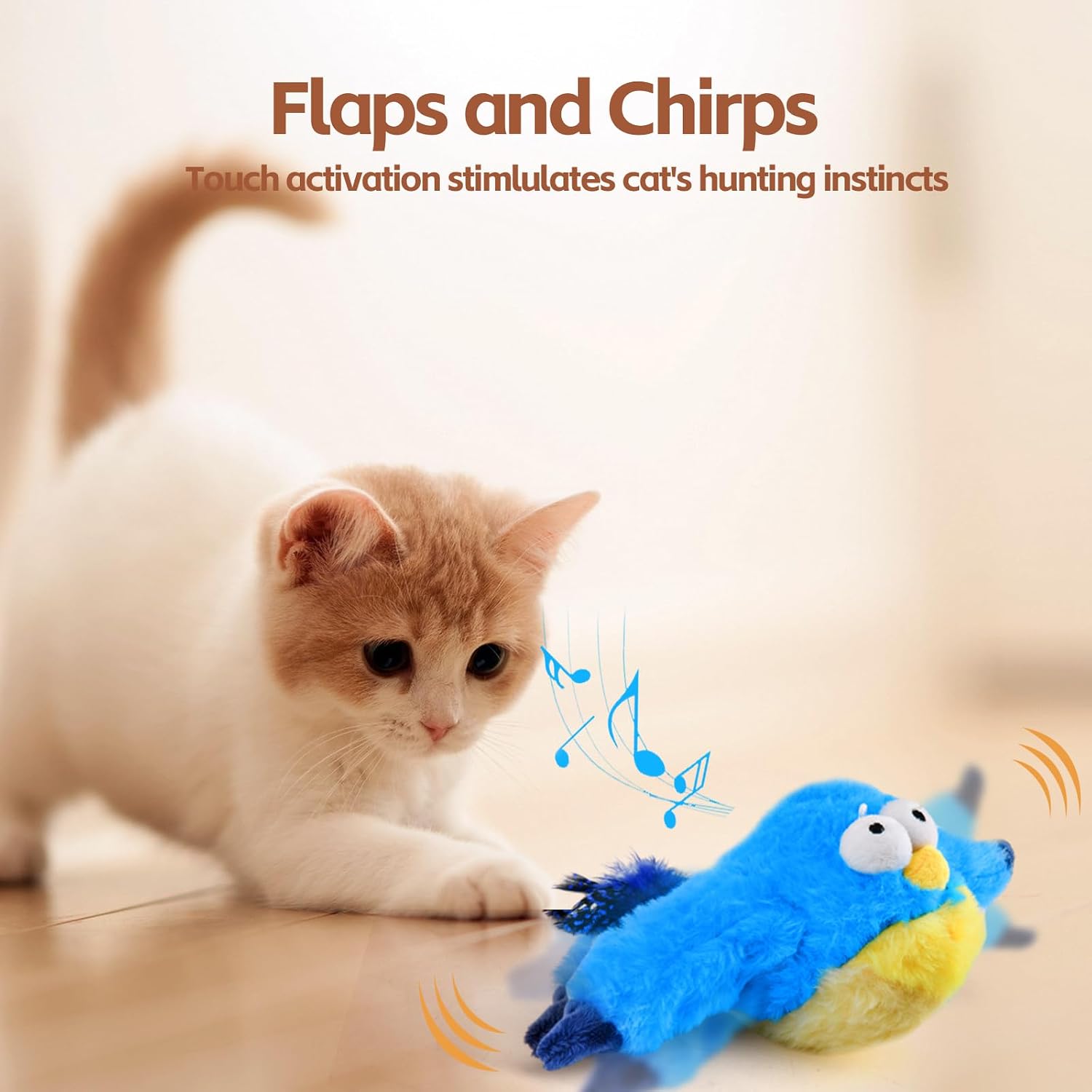 Detalle 2 de LIFLIX Interactive Cat Toy, Blue
