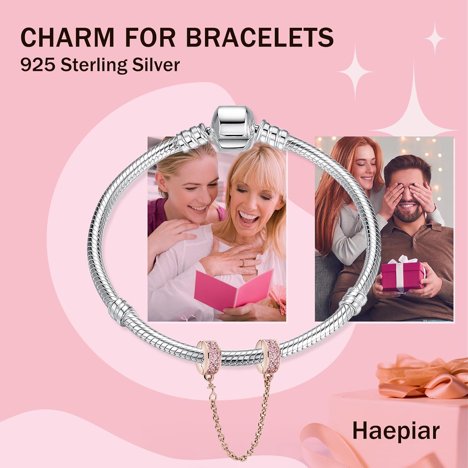 Detalle 2 de HAEPIAR Charms 925 Sterling Silber 4,5–5 mm 💍